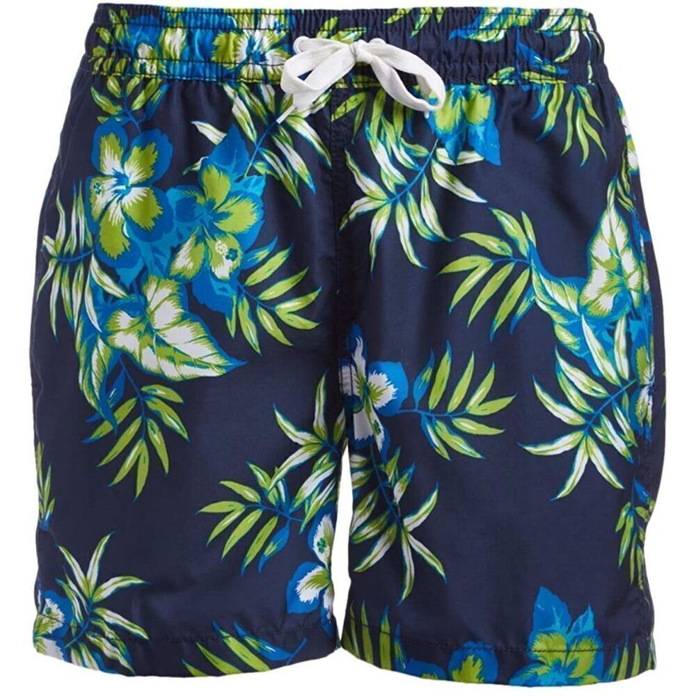 Kanu Surf Men's Monaco Floral Hawaiian Vacation Beach Pool Swim Trunks | 5XL